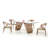 Avanicole Glass Top Dining Table