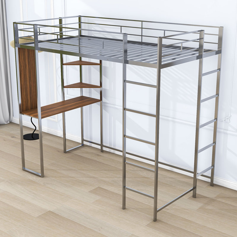 Mason & Marbles Kamilah Kids Twin Loft Bed | Wayfair