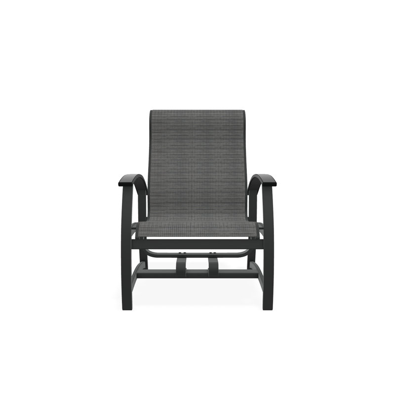 Belle Isle Outdoor Lounge Chair, Graphite, Destiny Steel