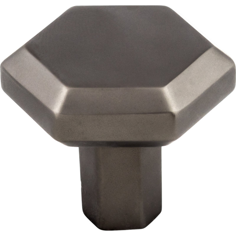 Lydia Square Knob, 1 1/4" Length, Ash Gray