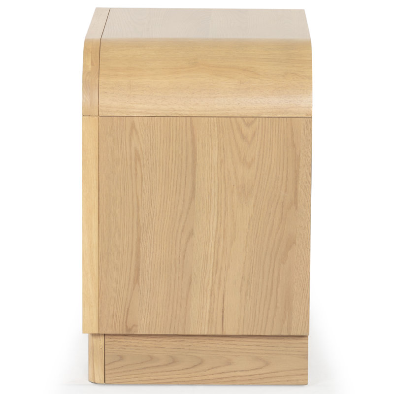Dinah 2 Drawer Wood Nightstand, Natural