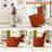 37'' W Power Lift Recliner Chair, Round Plush Faux Fur Footrest,Sturdy For Living Room&Bedroom-1036619283