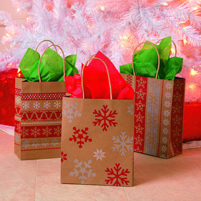 Arialynn Paper Christmas Gift Bags