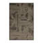 Tapis art déco brun lavable à la machine-164854353