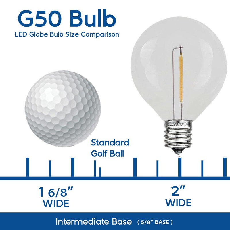 Kelmer Outdoor 25 - Bulb 2.9'' Plug-in LED Accent String Light