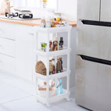 Rollinsville 15'' W Plastic Shelving Unit with Wheels