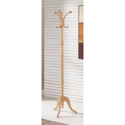Sharpsburg Solid Wood Freestanding 6 - Hook Coat Rack