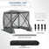 6FTx6FT Screen Room with Mosquito Netting, Hub Tent Instant Screened Canopy with Carrying Bag and Ground Stakes