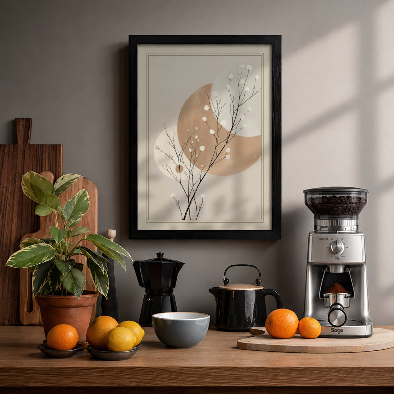 Branching Botanicals Botanical - Framed Print, A2 - 59.4 x 42.0 cm, Black
