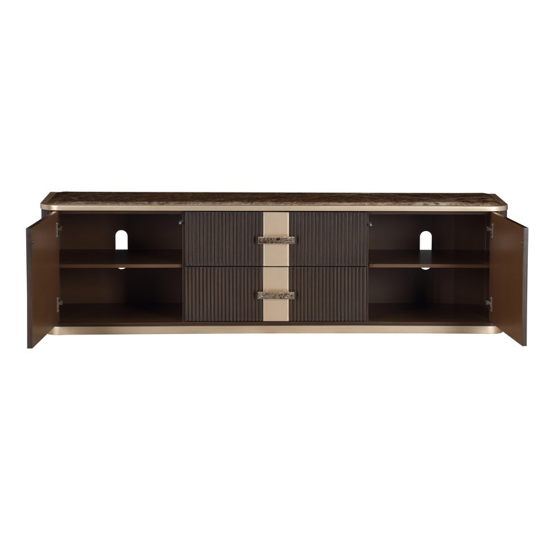 West Kensington Media Cabinet, Espresso Wood