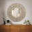 Round Rattan and Bamboo Decorative Wall Mirror-399835114-399835108
