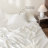 Solayne 100% Washed Cotton Duvet Cover Set with Faux Hemp Texture, Solid Color, Zipper Closure and Corner Ties-111685170-111685171