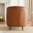 29.1'' W Top-Grain Genuine Leather Upholstered Barrel Chair-69528784