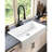 Pull Down Kitchen Faucet In Stainless Steel, Matte Black, 360 Rotating Nozzle, Two Water Output Settings, Straightforward To Control Temp & Flow Steel , Rotatable Effortless Manage Temperature And