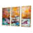 Toile avec cadre flottant or
