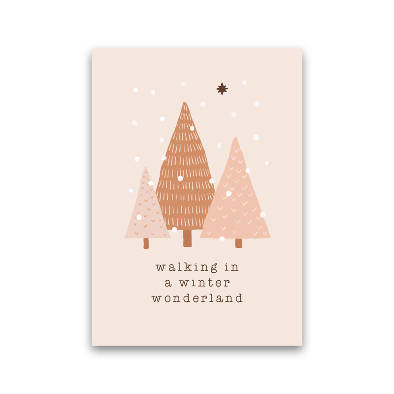 Walking In A Winter Wonderdland - Print, No Framed, 42cm H x 30cm W x 1cm D