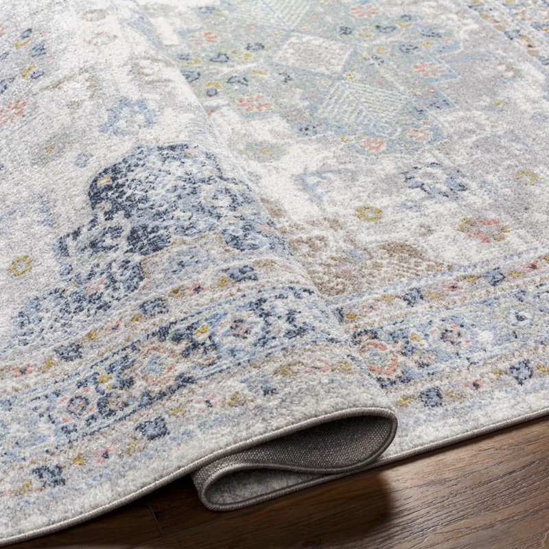 Benfield Washable Oriental Indoor Rug, Rectangle 7'10" x 10'