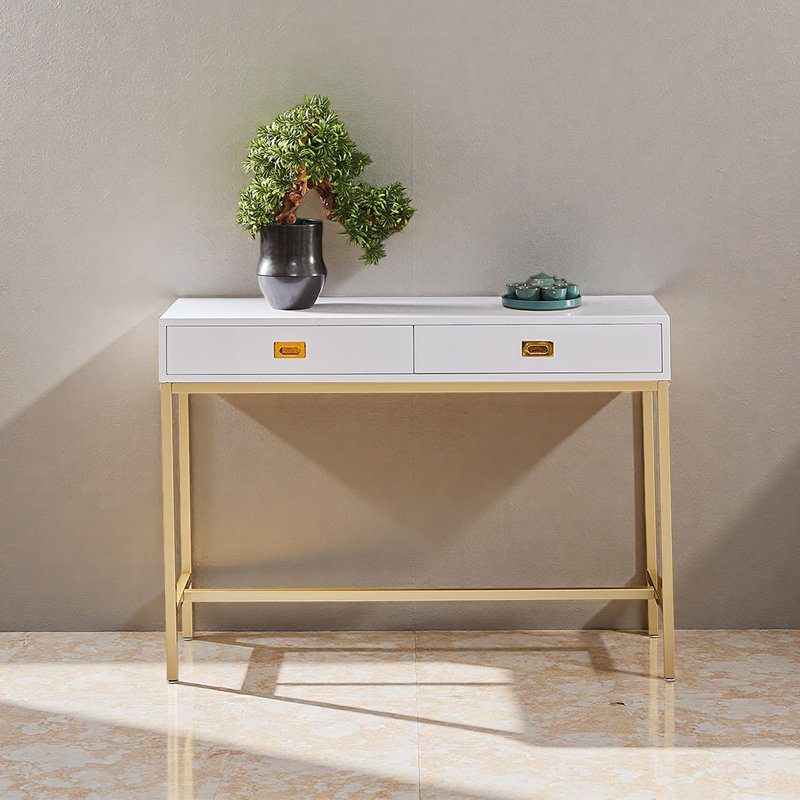 Console à tiroir moderne et minimaliste, H 33,46 po x l 51,18 po x P 13,78 po