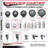 4-Piece Thermoplastic Rubber Caster Set