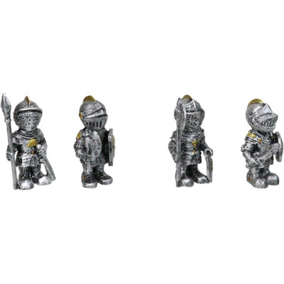 Ensemble de 4 mini figurines médiévales