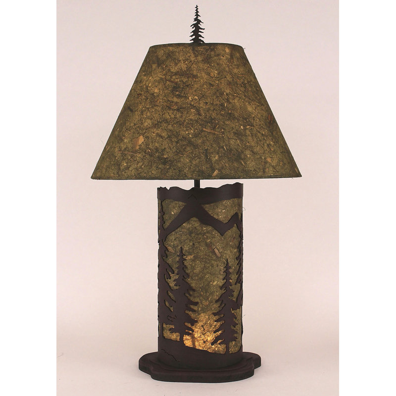Lampe de table 29" mountain scene