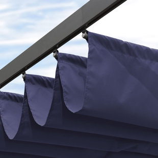 Housse de protection pour pergola mauve à motif de pergola pour terrasse 11 pi x 13 pi