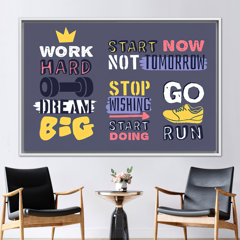 1 Piece Wall Art on Canvas, 50 cm H x 70 cm W, White Floater Framed