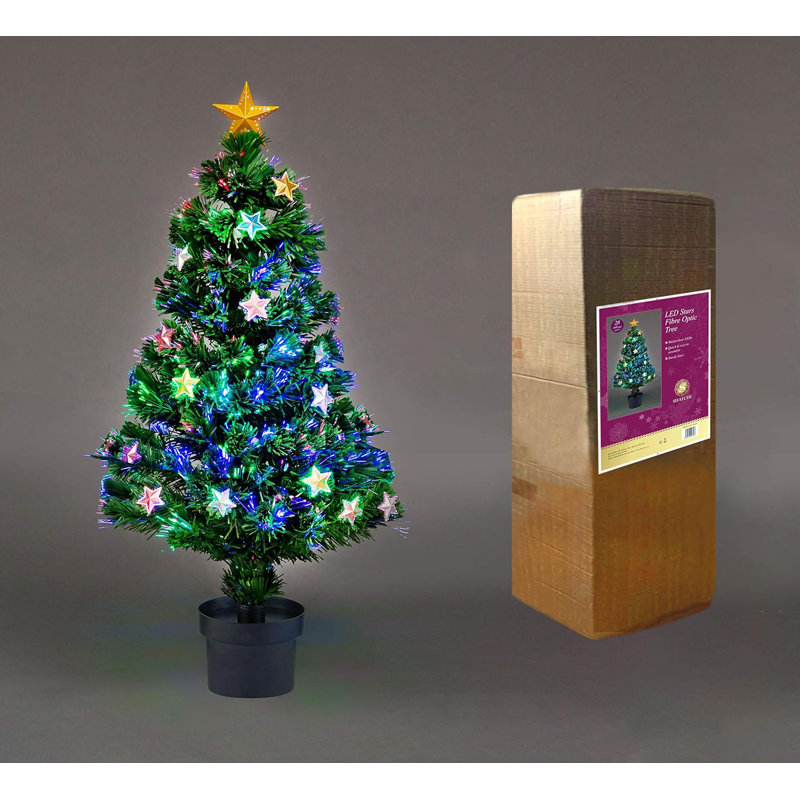 Lighted Artificial Christmas Tree, 2 ft.