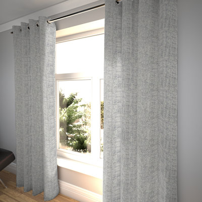 Cotton Blend Room Darkening Curtain Pair
