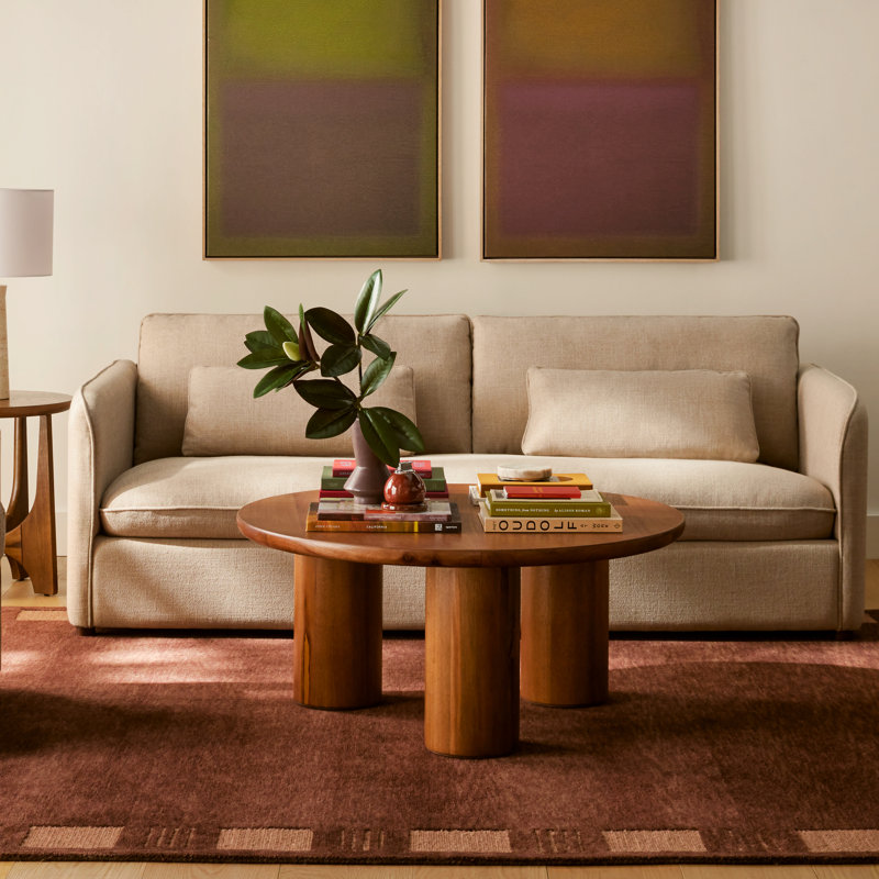 Aicha Single Coffee Table, Light Brown