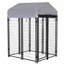 Enclos pour chien d'extérieur 4 'x 4' x 6 'avec porte verrouillable PawHut