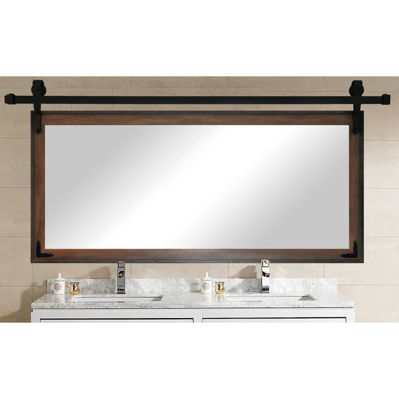 Lynd Solid Wood Flat Mirror, 30.5" H x 60" W