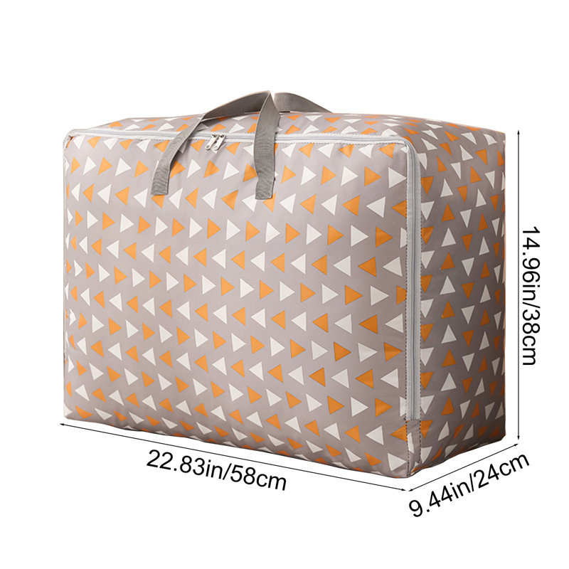  Heavy-Duty Travel Storage Bag, Large Moving Bags with Strong Handles & Zippers, Alternative to Moving Boxes Bins, Tote Packing Bags for Moving, College Dorm Room Essentials, Gray