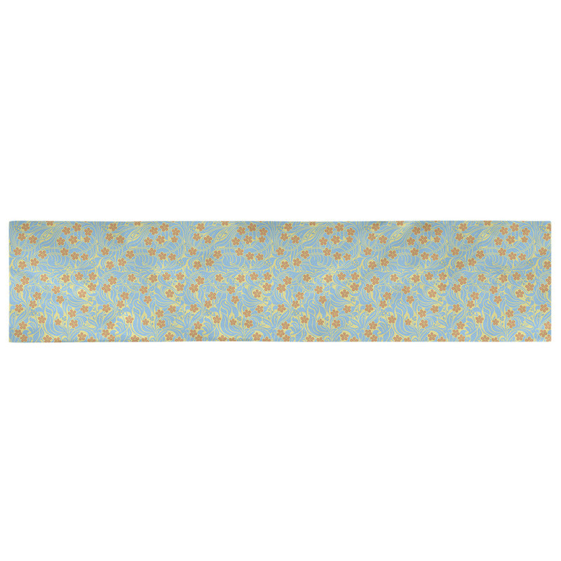 Chemin de table floral - Collection Avicia, polyester résistant à la décoloration en plusieurs couleurs, lavable à la machine