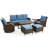 7-Piece Patio Furniture Set with Swivel Chair-859890215