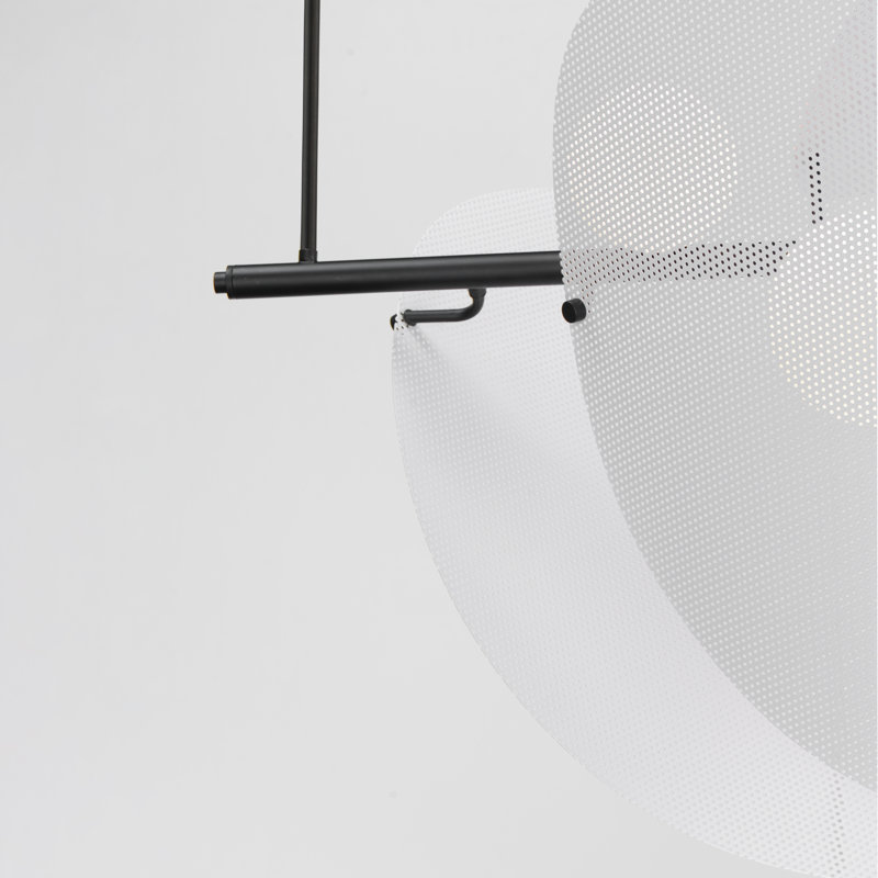 Chips 5 - Light Pendant, Black, Matte White
