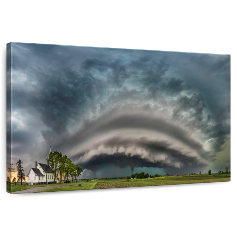 Alvord approchant la tornade, H 8 po x l 12 po