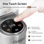 Moulin à café électrique HiBREW G7 avec écran tactile numérique, 48 réglages de mouture précis, moulin conique en acier inoxydable pour espresso, égouttoir et verser