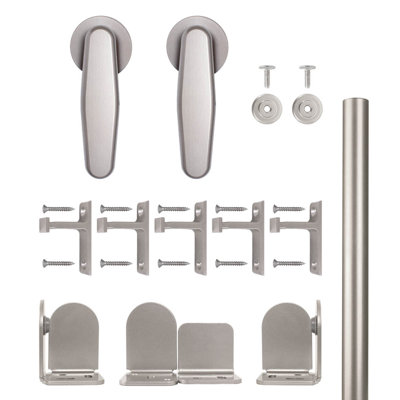 Ensemble de quincaillerie de porte de grange pour porte simple Vista