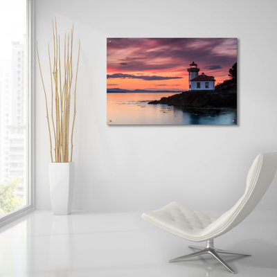 «Orange Sunset At Lime Kiln Lighthouse» par Shawn / Corinne Severn