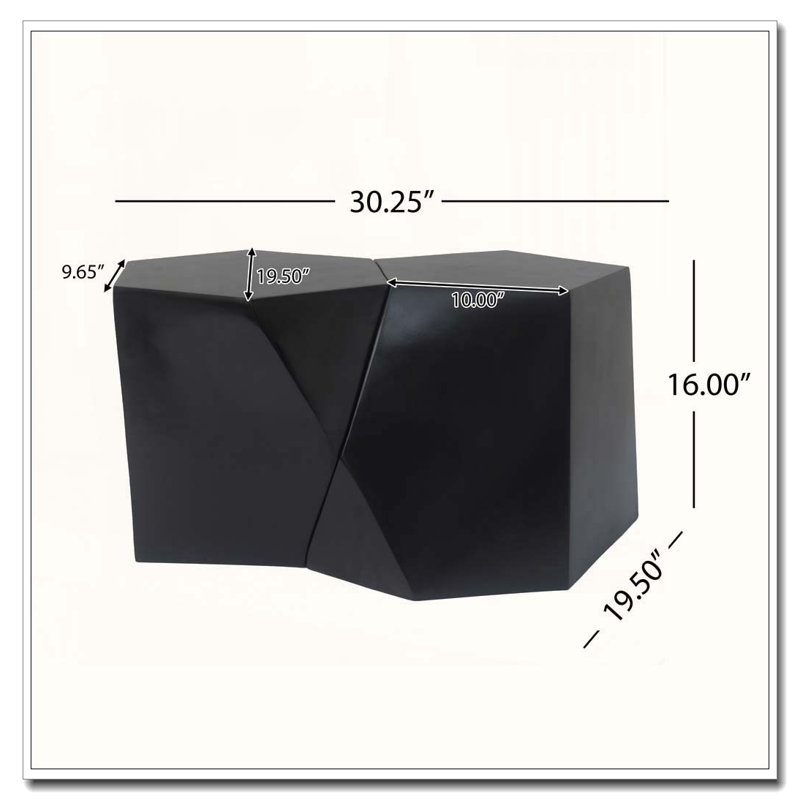 Ensemble de table basse, Noir