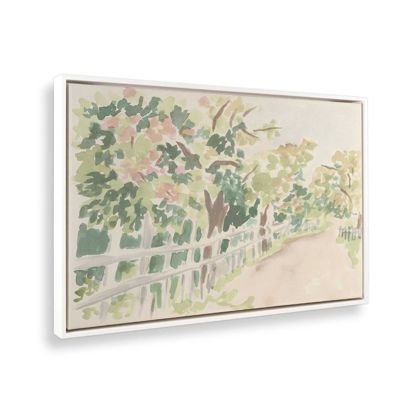 Reproduction d'art sur toile, Cadre flottant sans passe-partout, H 48 po x l 32 po, White