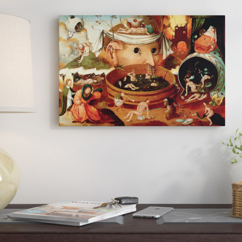 « vision de tondal (vision de tondal) », impression sur toile, H 8 po x l 12 po x P 0,75 po, Toile tendue, Pas de tapis