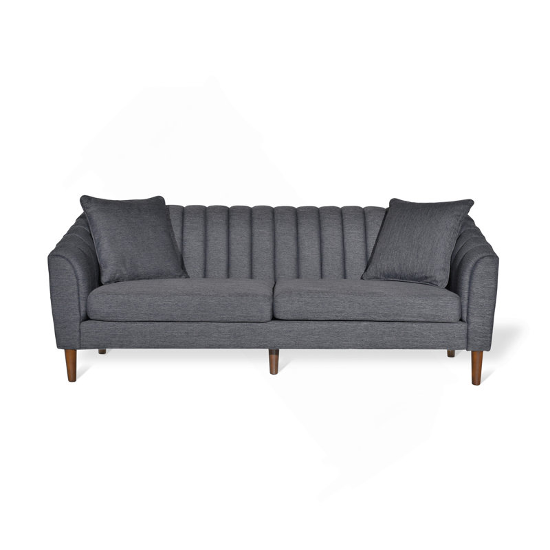 Canapé 3 places, Tissu gris anthracite