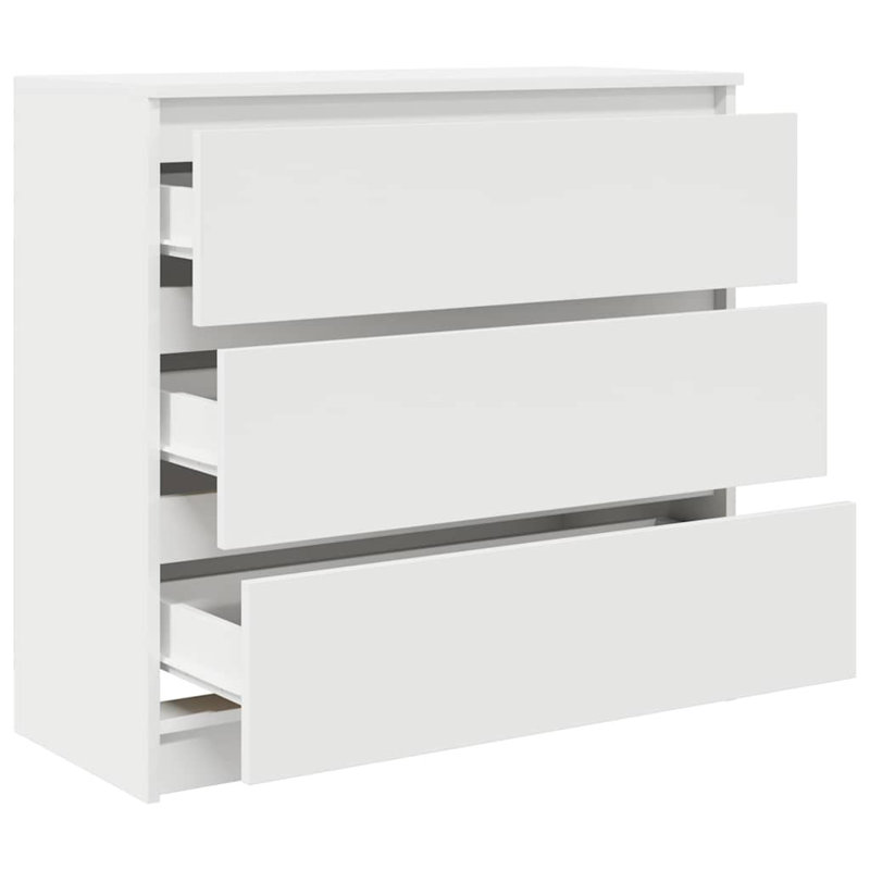 Sideboard 80X35x76 Cm Engineered Wood, White