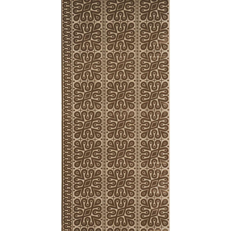 Schumacher x Celerie Kemble Borneo Grasscloth Wallpaper, Brown