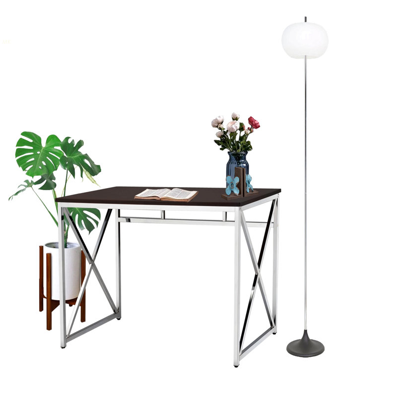 Bureau en MDF Madison / chrome Madison