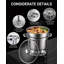 Ensemble de 2 chauffe-soupes de 11 pintes (10 L), en acier inoxydable, avec couvercle transparent et support à combustible, pour buffets, traiteurs, fêtes et mariages.-708968305-708968310