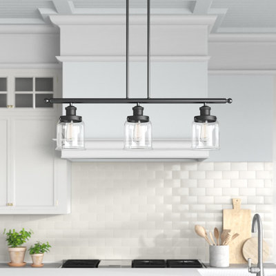 Ballston Urban - Cloche - 3 lumières 36 po pour îlot suspendu - 5 po de diamètre