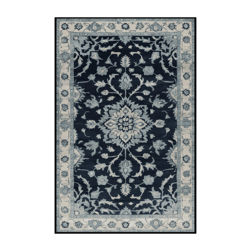 Tapis gris lavable à la machine, Rectangle 2 pi x 3 pi